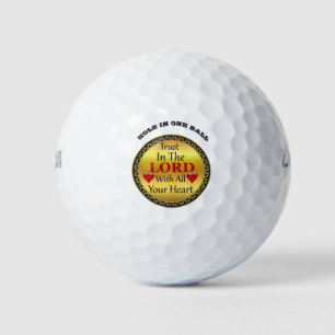 Trust in the Lord with all your Heart Proverbs 3.5 Golf Balls