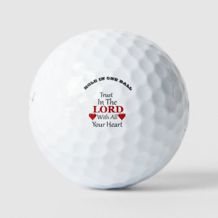 Trust in the Lord with all your Heart Proverbs 3.5 Golf Balls