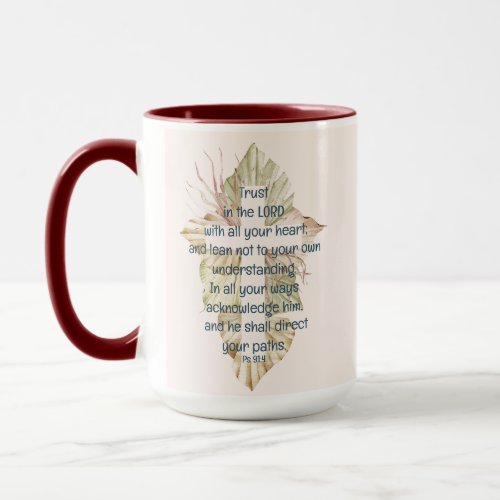 Trust in the Lord with all Your Heart Scripture Mug