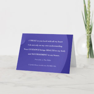 Trust in you Lord Bible Get Well Card