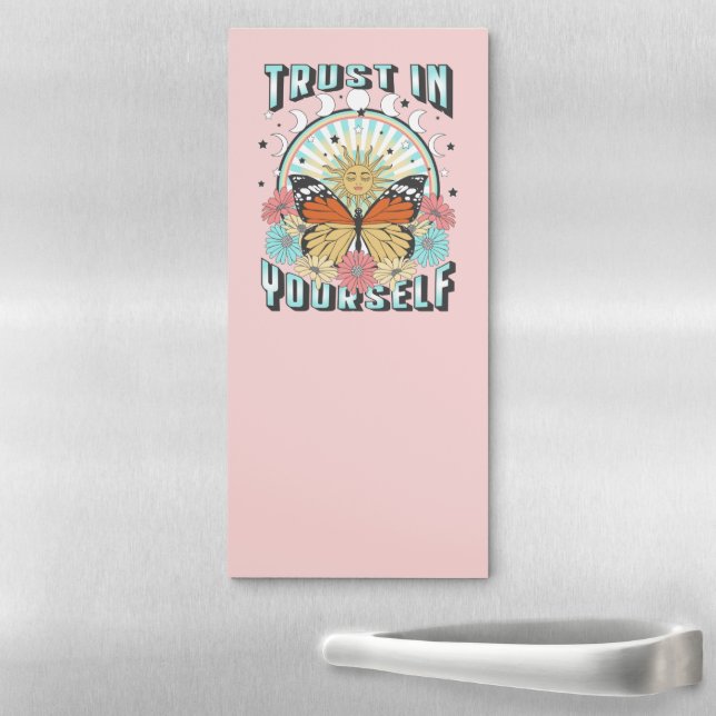 Trust in Yourself | Celestial Sun and Butterfly Magnetic Notepad (In Situ)