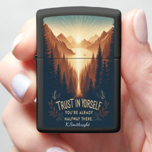 Trust in Yourself: Sunrise Journey Zippo Lighter