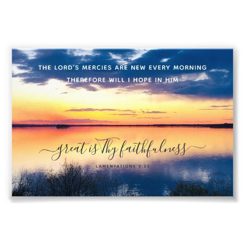 Trust Inspiring Quote Sunset Photo Print