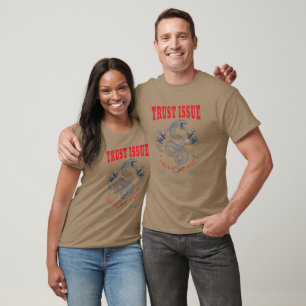 "Trust Issue" Couple's Graphic T-Shirts - Snake