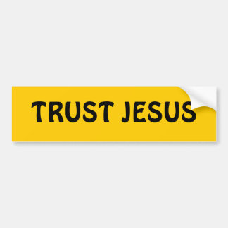 TRUST JESUS BUMPER STICKER