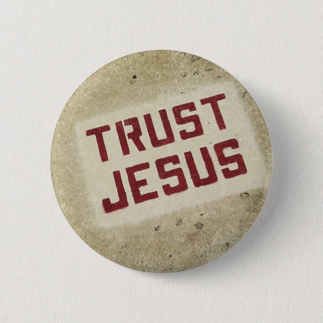 "Trust Jesus" Button (Front)