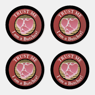 Trust me, I am a Butcher Coaster Set
