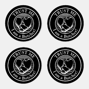 Trust me, I am a Butcher Coaster Set