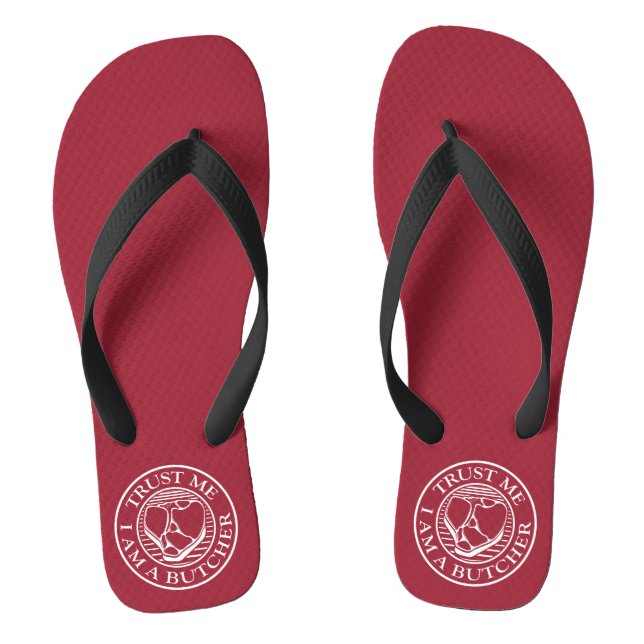 Trust me, I am a Butcher T-bone Flip Flops (Footbed)