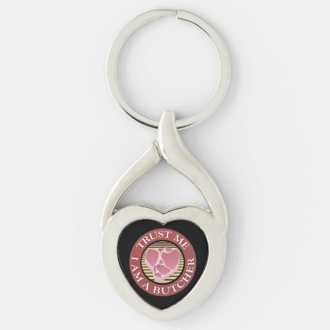 Trust me, I am a Butcher T-bone Keychain (Front)