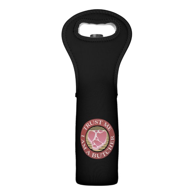 Trust me, I am a Butcher T-bone Wine Bag (Front)