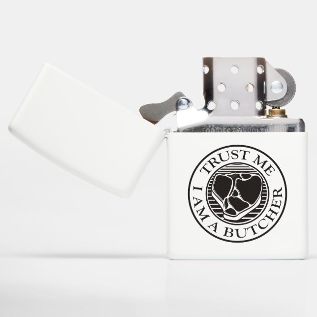 Trust me, I am a Butcher T-bone Zippo Lighter (Opened)