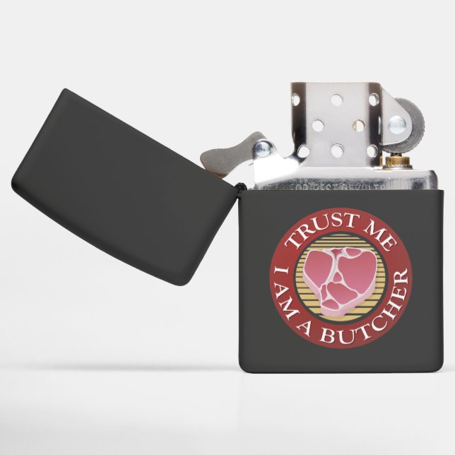 Trust me, I am a Butcher T-bone Zippo Lighter (Opened)