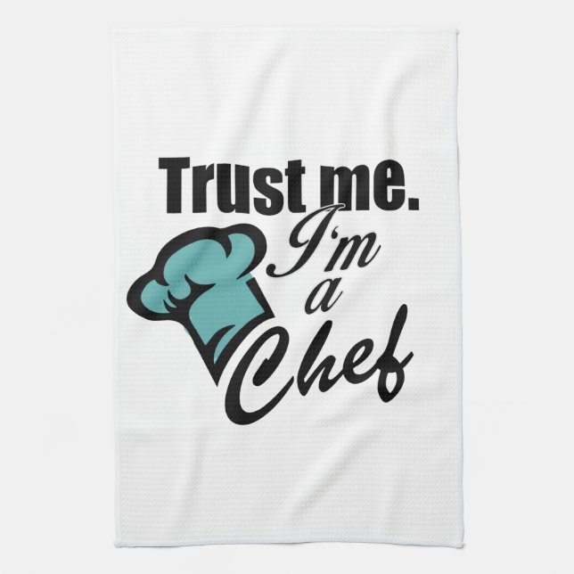 Trust me I am a Chef  Long Kitchen Towel (Vertical)