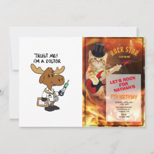 Trust me! i´m á doctor choose background color invitation