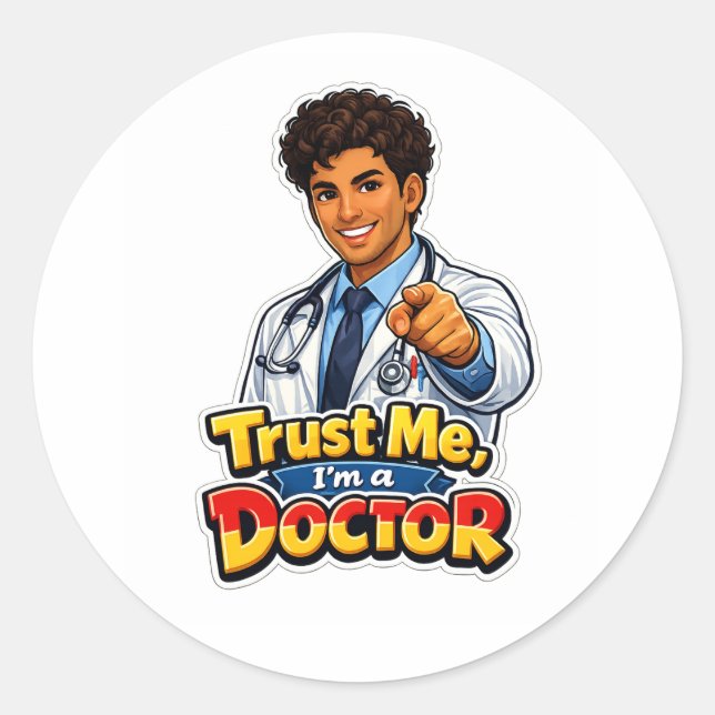 Trust Me I’m a Doctor Sticker (Front)
