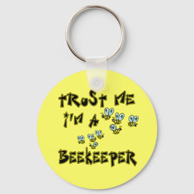 Trust Me I'm a Beekeeper Keychain (Front)
