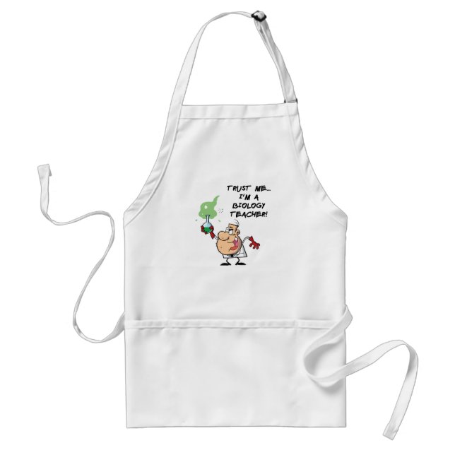 Trust Me... I'm a Biology Teacher Adult Apron (Front)