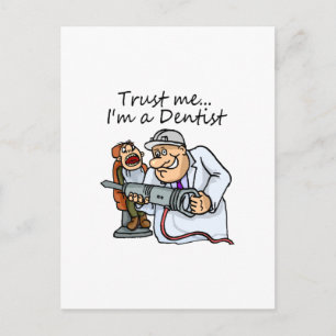Trust Me Im A Dentist Postcard