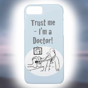 Trust Me - I'm a Doctor! Funny Cartoon iPhone 8/7 Case