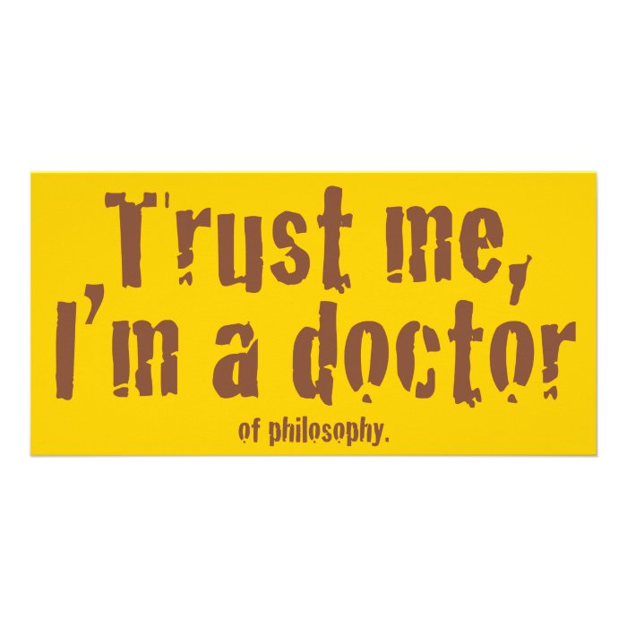 Trust me, I'm a doctorPicture Card