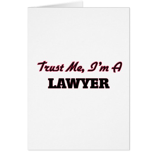 Trust me I'm a Lawyer Cards (Front)