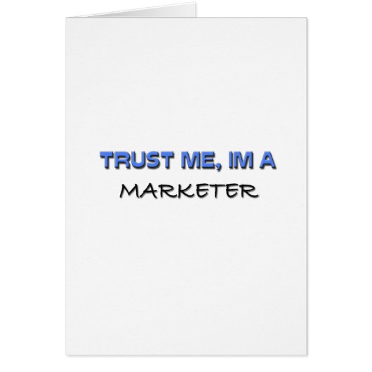 Trust Me I'm a Marketer Cards (Front)