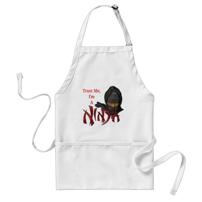 Trust Me I'm A Ninja Adult Apron (Front)