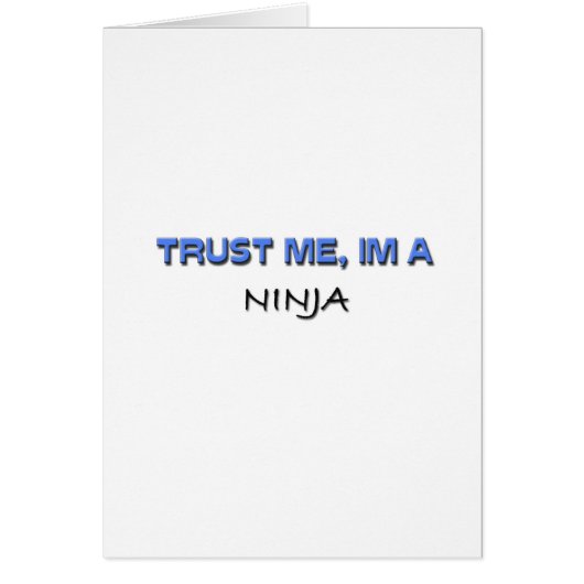 Trust Me I'm a Ninja Cards (Front)