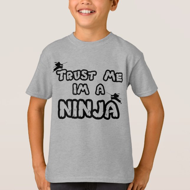 trust me im a ninja sweat shirt (Front)
