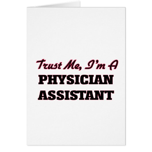 Trust me I'm a Physician Assistant Cards (Front)