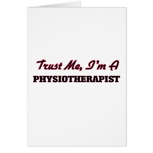Trust me I'm a Physioarapist Cards (Front)