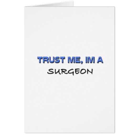 Trust Me I'm a Surgeon Cards (Front)