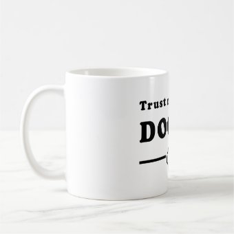 Trust me I'm (almost) a doctor. In black. - Trust Me Im A Doctor - Sticker