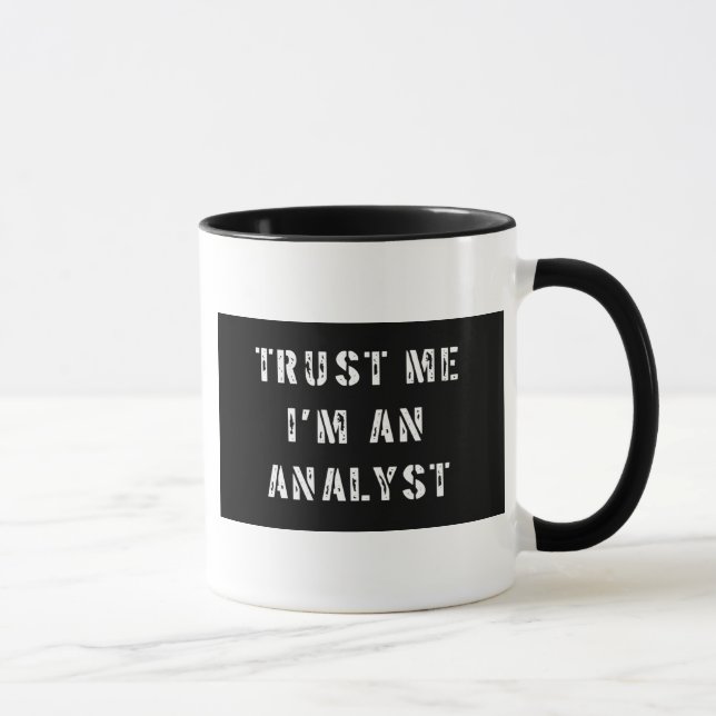 Trust Me I'm An Analyst Mug (Right)