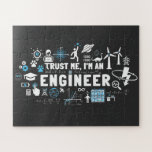 TRUST ME, I'M AN ENGINEER feat Maxwell Gleichungen Jigsaw Puzzle<br><div class="desc">TRUST ME, I'M AN ENGINEER featuring Maxwell ecuations. Vertrau mir, glaube an mich, denn: Ich bin Ingenieur! Ob Elektrotechniker oder Maschinenbauer oder Wirt-Ing., ganz egal. Ingenieurstechnische Symbole und viele Details auf diesem Design: Mathematische Formeln, wie Duchflutungsgesetz, Induktionsgesetz und gaußscher Satz. Zahnräder, Muttern und Hundepfotenabdrücke. It's not a bug, it's a...</div>