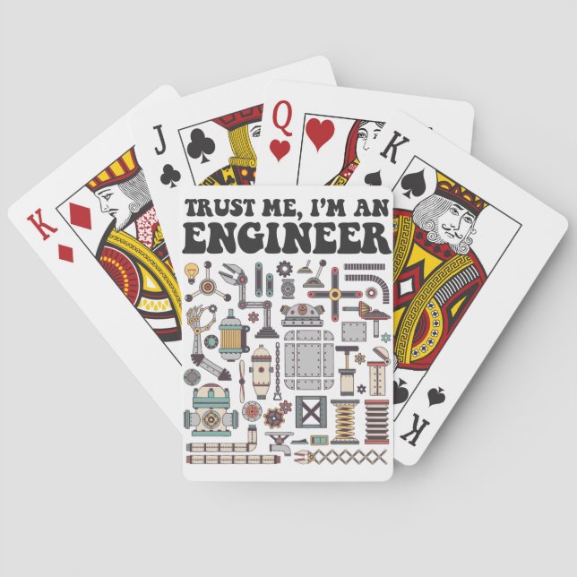 Trust me, I'm an engineer Poker Cards (Back)