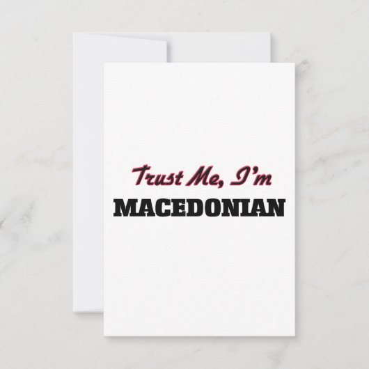 Trust me I'm Macedonian (Front)