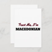 Trust me I'm Macedonian (Front/Back)