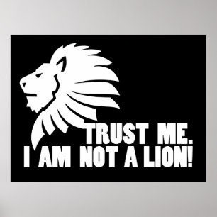 Trust Me. I'm Not a Lion! Poster