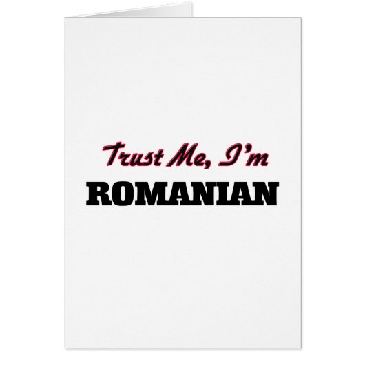 Trust me I'm Romanian Cards (Front)