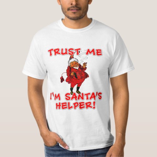 Trust Me Im Santas Helper Funny Tshirt
