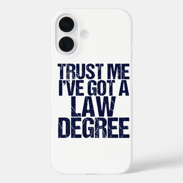 Trust Me Lawyer Humor Case-Mate iPhone Case (Back)