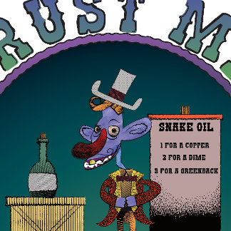 Trust Me Snake Oil Saleseman  Sticker