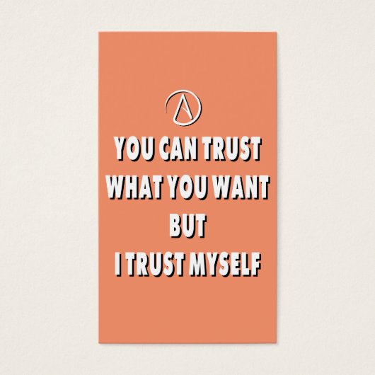 Trust myself (Front)