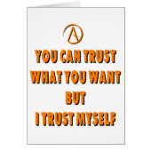 Trust myself cards (Front)