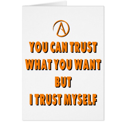Trust myself cards (Front)