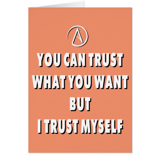 Trust myself cards (Front)