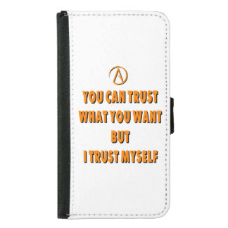 Trust myself wallet phone case for samsung galaxy s5