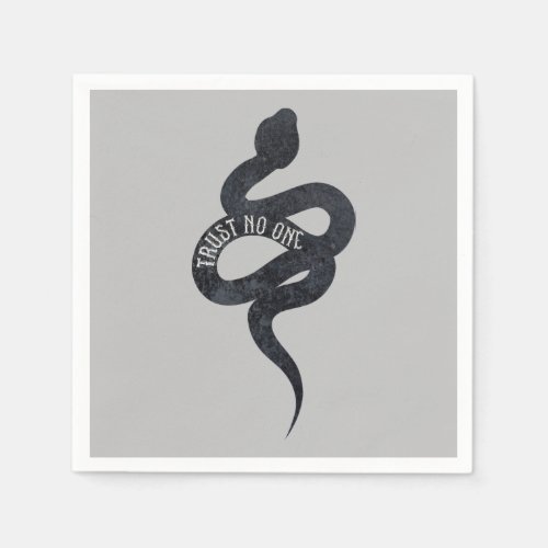 Trust No One Serpent Snake Birthday Napkins